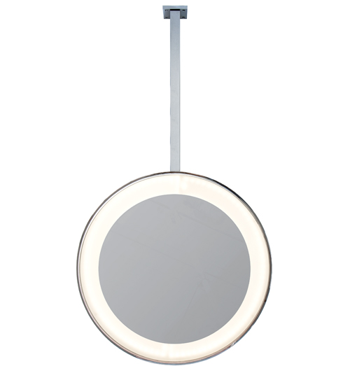 Ceiling-Mounted Round LED Mirror
